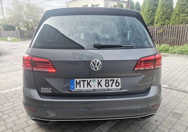 Volkswagen Golf Sportsvan cena 68500 przebieg: 63000, rok produkcji 2018 z Miasteczko Śląskie małe 277